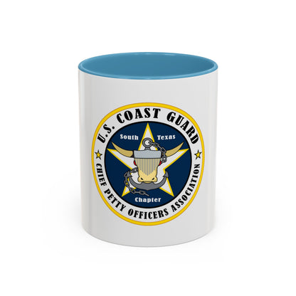 USCG South Texas CPOA (U.S. Coast Guard) Accent Coffee Mug