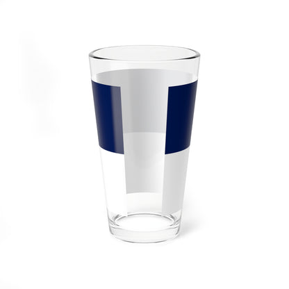 Flag dark blue 19x10 (China) Pint Glass 16oz