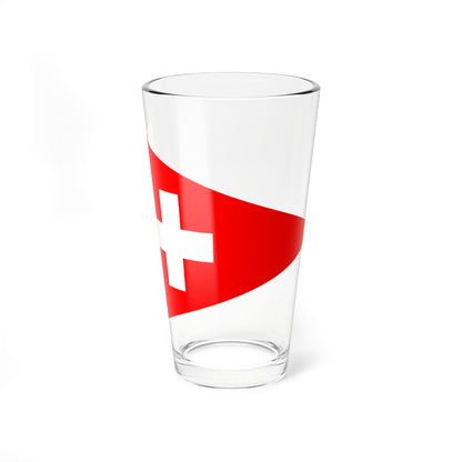 Flag of a Swiss Armed Forces lieutenant general (Switzerland) Pint Glass 16oz