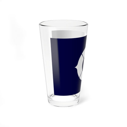 Flag of Toyonaka Osaka dark blue version (Japan) Pint Glass 16oz