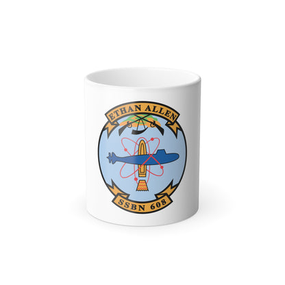 Ethan Allen SSBN 608 (U.S. Navy) Color Changing Mug 11oz