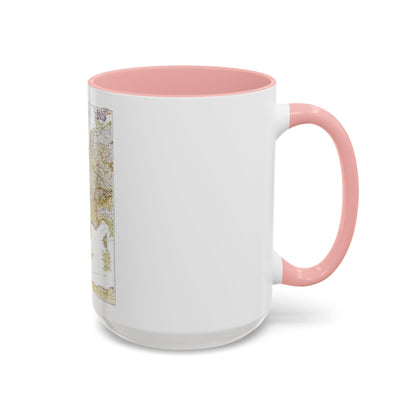 Europe, Western (1950) (Map) Accent Coffee Mug