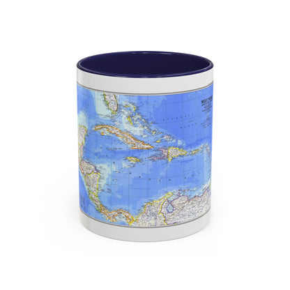 Central America & West Indies(1981) (Map) Accent Coffee Mug