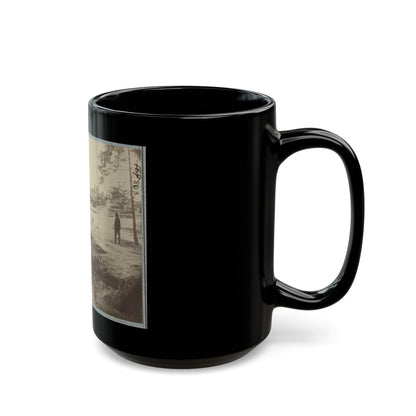 View Of Bombproof Tents Occupied By U.S. Colored Troops In Front Of Petersburg, Va., August 7, 1864 (U.S. Civil War) Black Coffee Mug