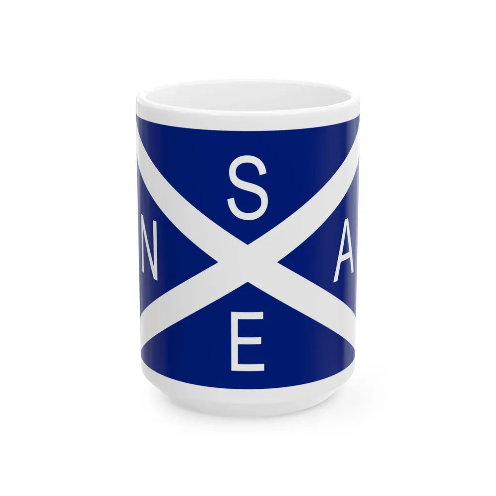 Flag of National Scottish Antarctic Expedition - White Coffee Mug-15oz-Go Mug Yourself