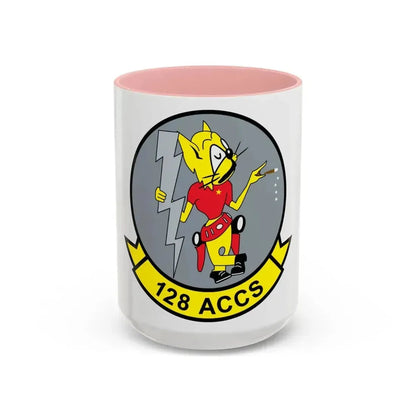 128 ACCS (U.S. Air Force) Accent Coffee Mug 15oz Pink - Go Mug Yourself