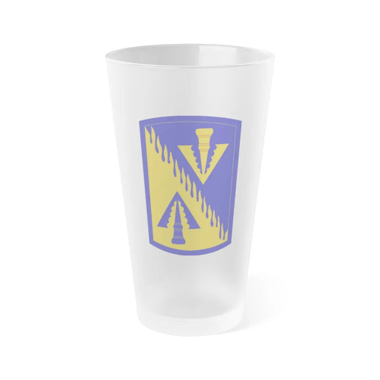 128 Aviation Brigade (U.S. Army) Frosted Pint Glass 16oz-Go Mug Yourself