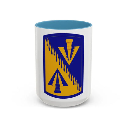 128 Aviation Brigade (U.S. Army) Accent Coffee Mug 15oz Light Blue - Go Mug Yourself