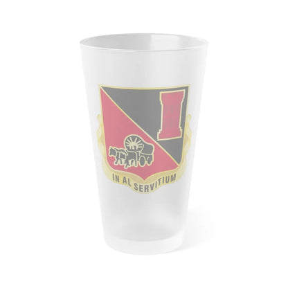 128 Engineer Battalion Nebraska National Guard (U.S. Army) Frosted Pint Glass 16oz-Go Mug Yourself