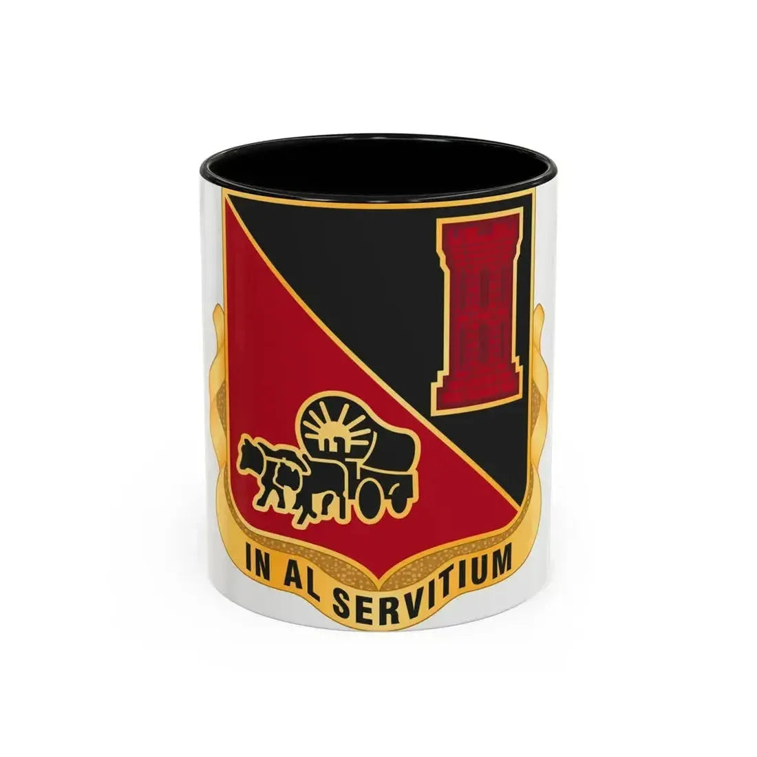 128 Engineer Battalion Nebraska National Guard (U.S. Army) Accent Coffee Mug 11oz Black - Go Mug Yourself