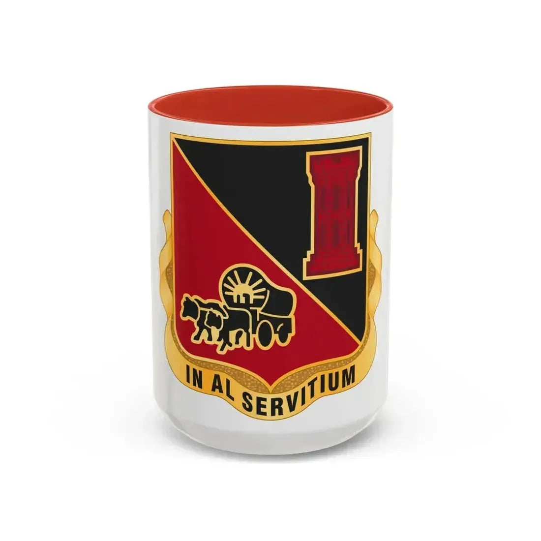 128 Engineer Battalion Nebraska National Guard (U.S. Army) Accent Coffee Mug - Go Mug Yourself