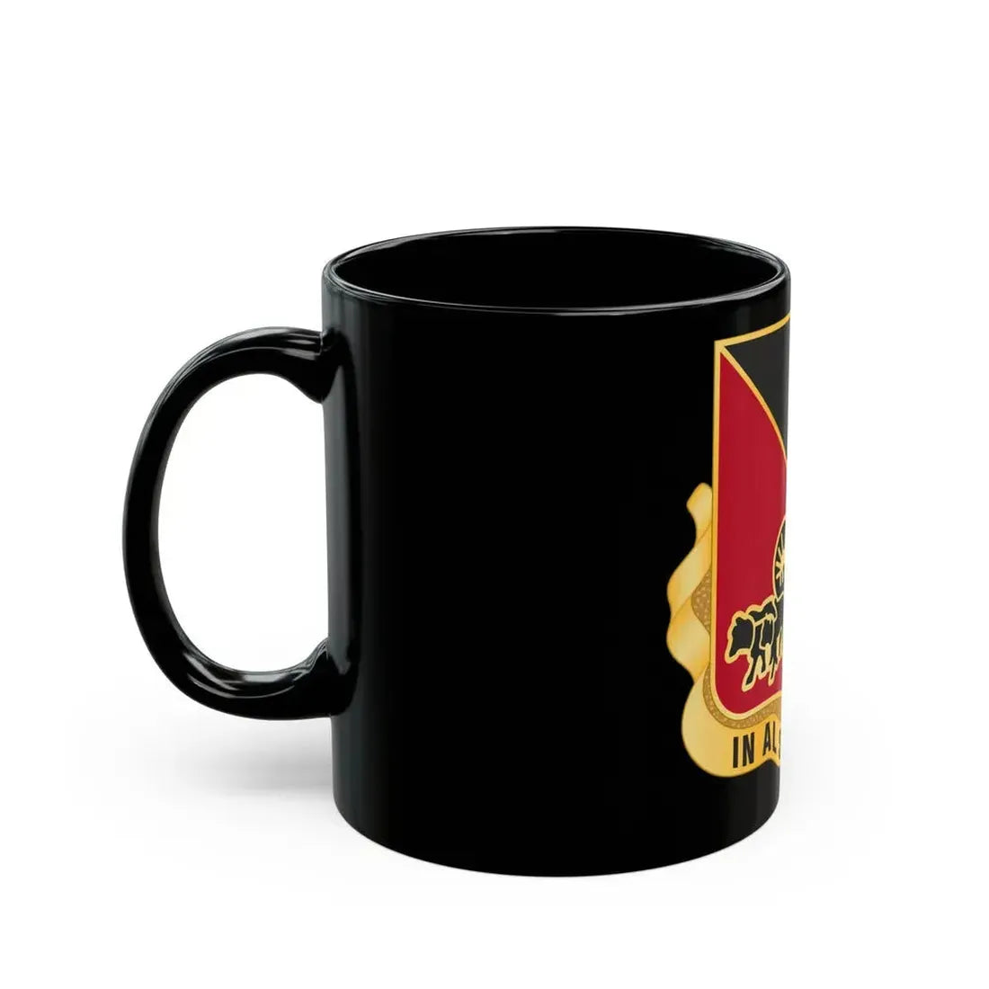 128 Engineer Battalion Nebraska National Guard (U.S. Army) Black Coffee Mug - Go Mug Yourself