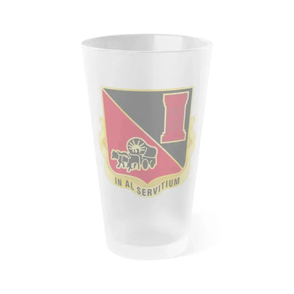128 Engineer Battalion Nebraska National Guard (U.S. Army) Frosted Pint Glass 16oz Default Title - Go Mug Yourself