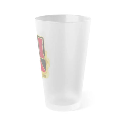 128 Engineer Battalion Nebraska National Guard (U.S. Army) Frosted Pint Glass 16oz - Go Mug Yourself