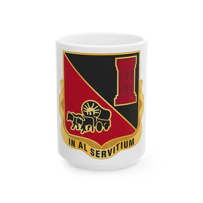 128 Engineer Battalion Nebraska National Guard (U.S. Army) White Coffee Mug 15oz - Go Mug Yourself