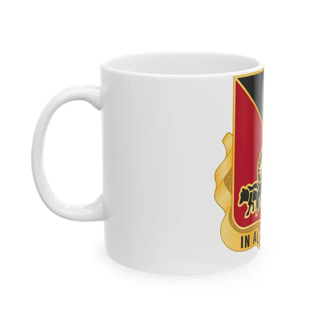 128 Engineer Battalion Nebraska National Guard (U.S. Army) White Coffee Mug - Go Mug Yourself