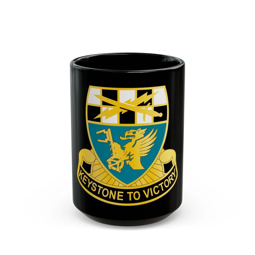 128 Military Intelligence Battalion (U.S. Army) Black Coffee Mug-15oz-Go Mug Yourself