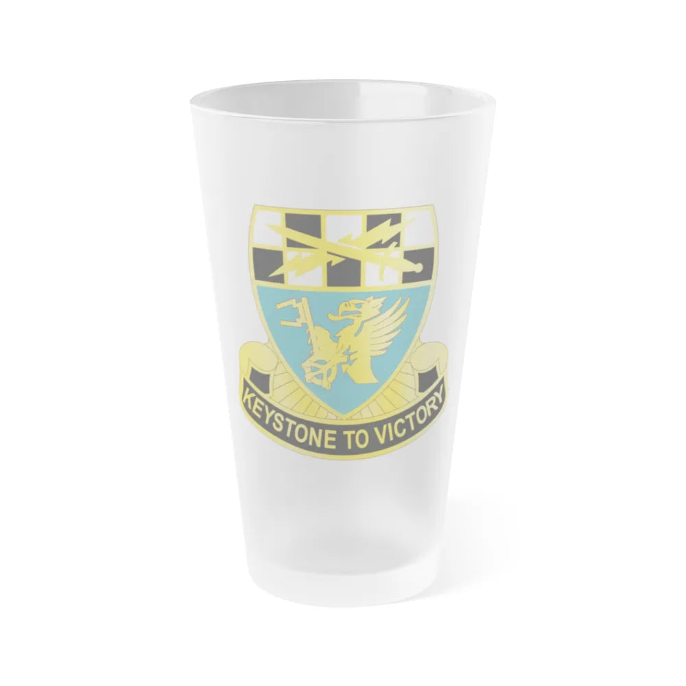 128 Military Intelligence Battalion (U.S. Army) Frosted Pint Glass 16oz-Go Mug Yourself