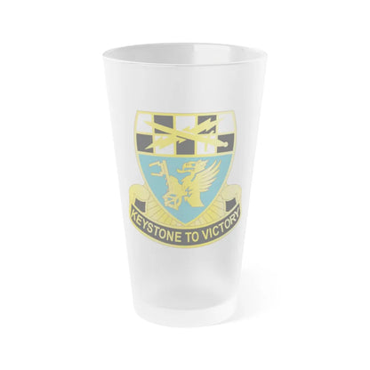 128 Military Intelligence Battalion (U.S. Army) Frosted Pint Glass 16oz-Go Mug Yourself