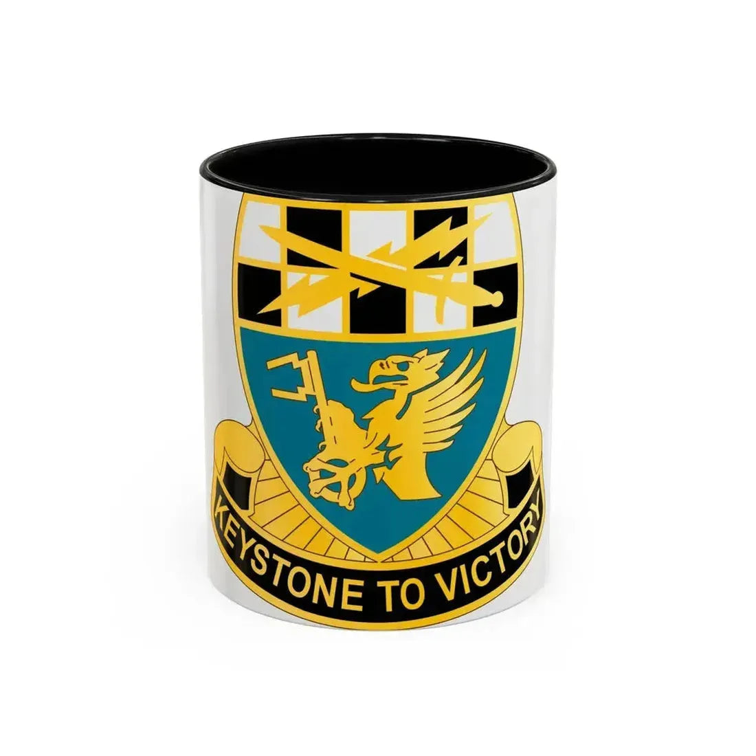 128 Military Intelligence Battalion (U.S. Army) Accent Coffee Mug 11oz Black - Go Mug Yourself