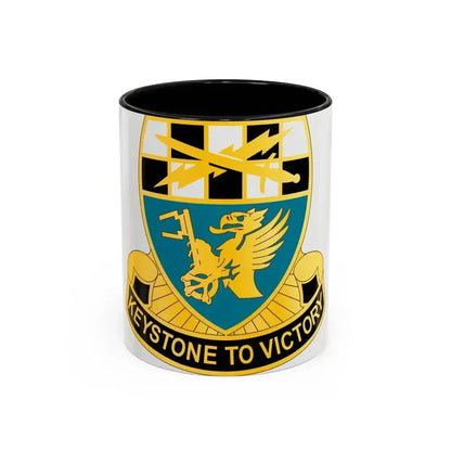 128 Military Intelligence Battalion (U.S. Army) Accent Coffee Mug 11oz Black - Go Mug Yourself
