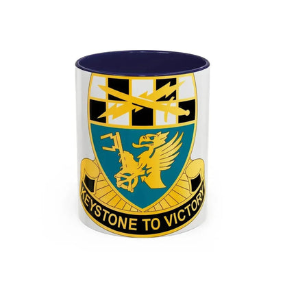 128 Military Intelligence Battalion (U.S. Army) Accent Coffee Mug 11oz Navy - Go Mug Yourself
