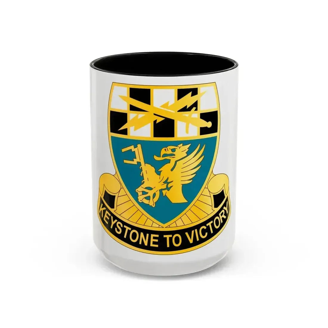 128 Military Intelligence Battalion (U.S. Army) Accent Coffee Mug 15oz Black - Go Mug Yourself