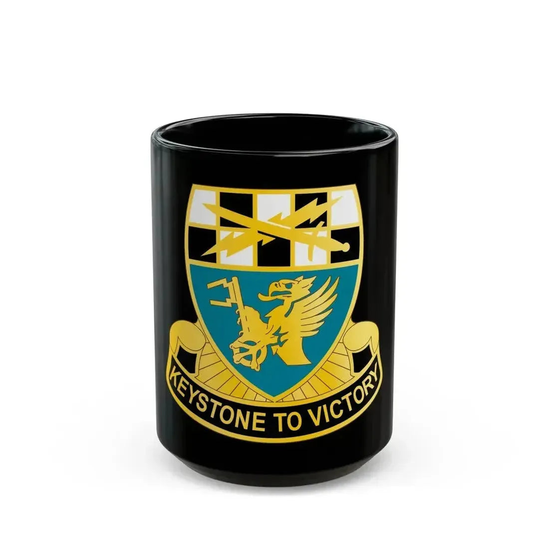 128 Military Intelligence Battalion (U.S. Army) Black Coffee Mug 15oz - Go Mug Yourself