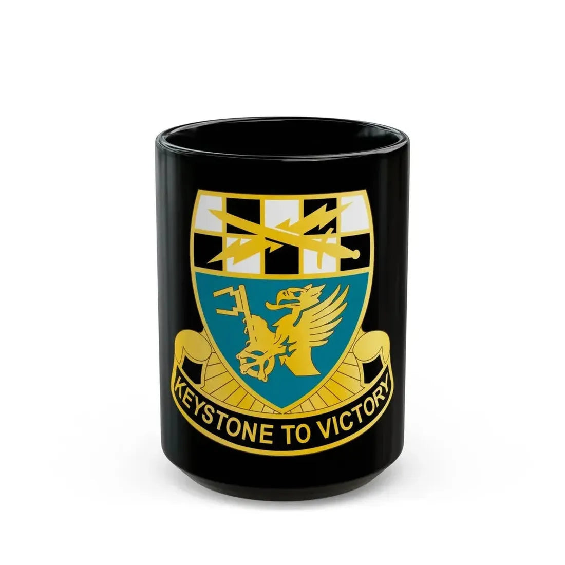 128 Military Intelligence Battalion (U.S. Army) Black Coffee Mug 15oz - Go Mug Yourself