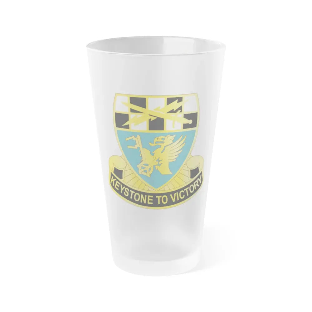 128 Military Intelligence Battalion (U.S. Army) Frosted Pint Glass 16oz Default Title - Go Mug Yourself
