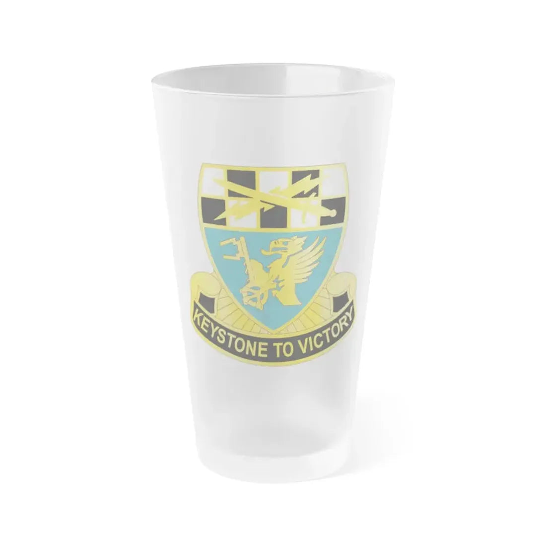 128 Military Intelligence Battalion (U.S. Army) Frosted Pint Glass 16oz Default Title - Go Mug Yourself