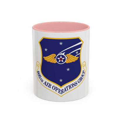 605th Air Operations Group (U.S. Air Force) Accent Coffee Mug