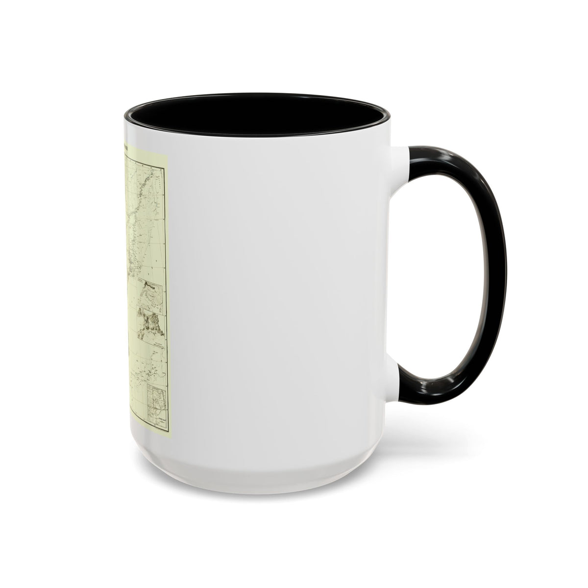 Korea and Manchuria (1904) (Map) Accent Coffee Mug