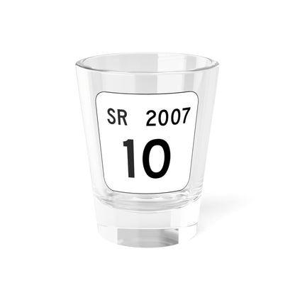 PA QR 2007 (Pennsylvania) (Road Sign) Shot Glass 1.5oz