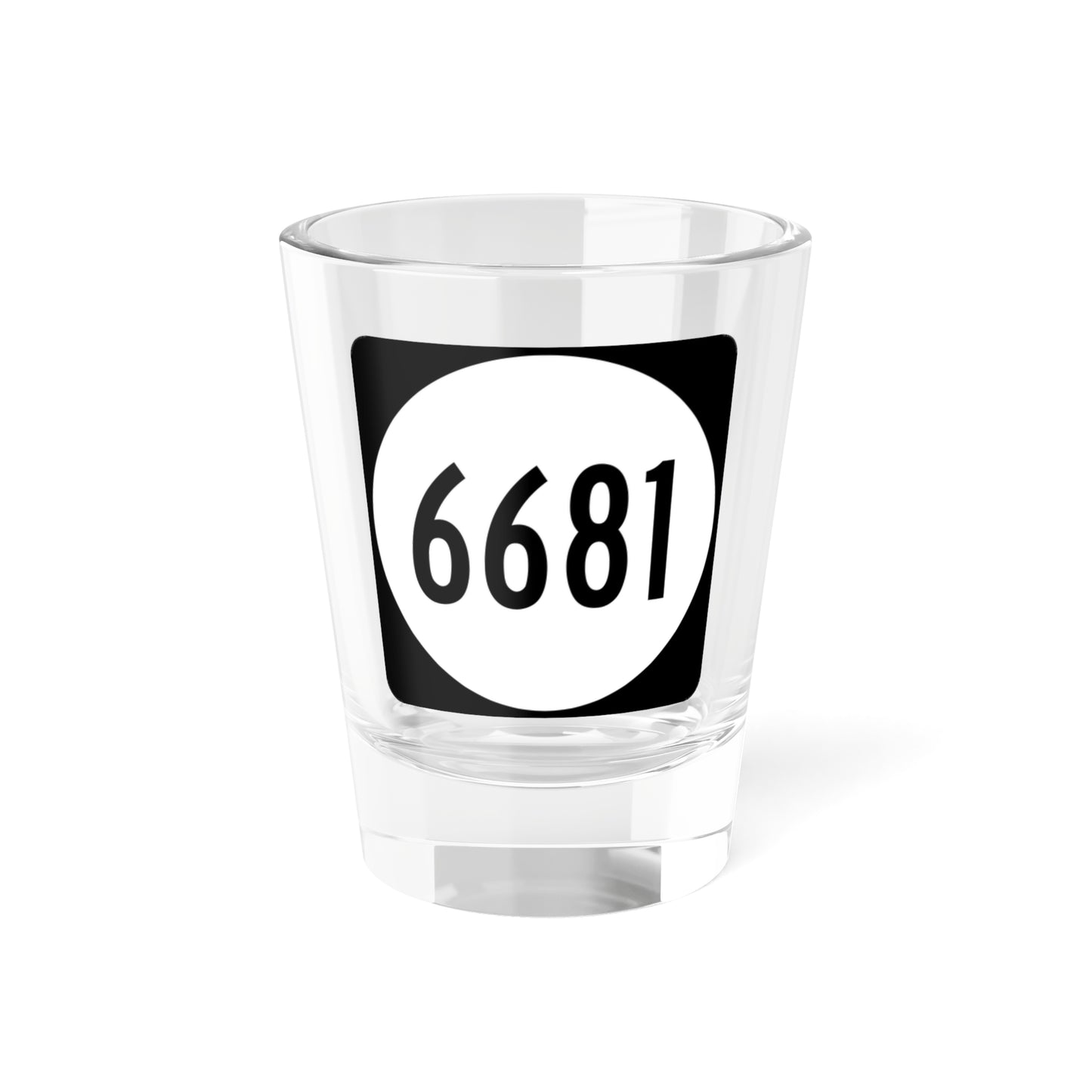 PR tertiary 6681 (Puerto Rico) (Road Sign) Shot Glass 1.5oz