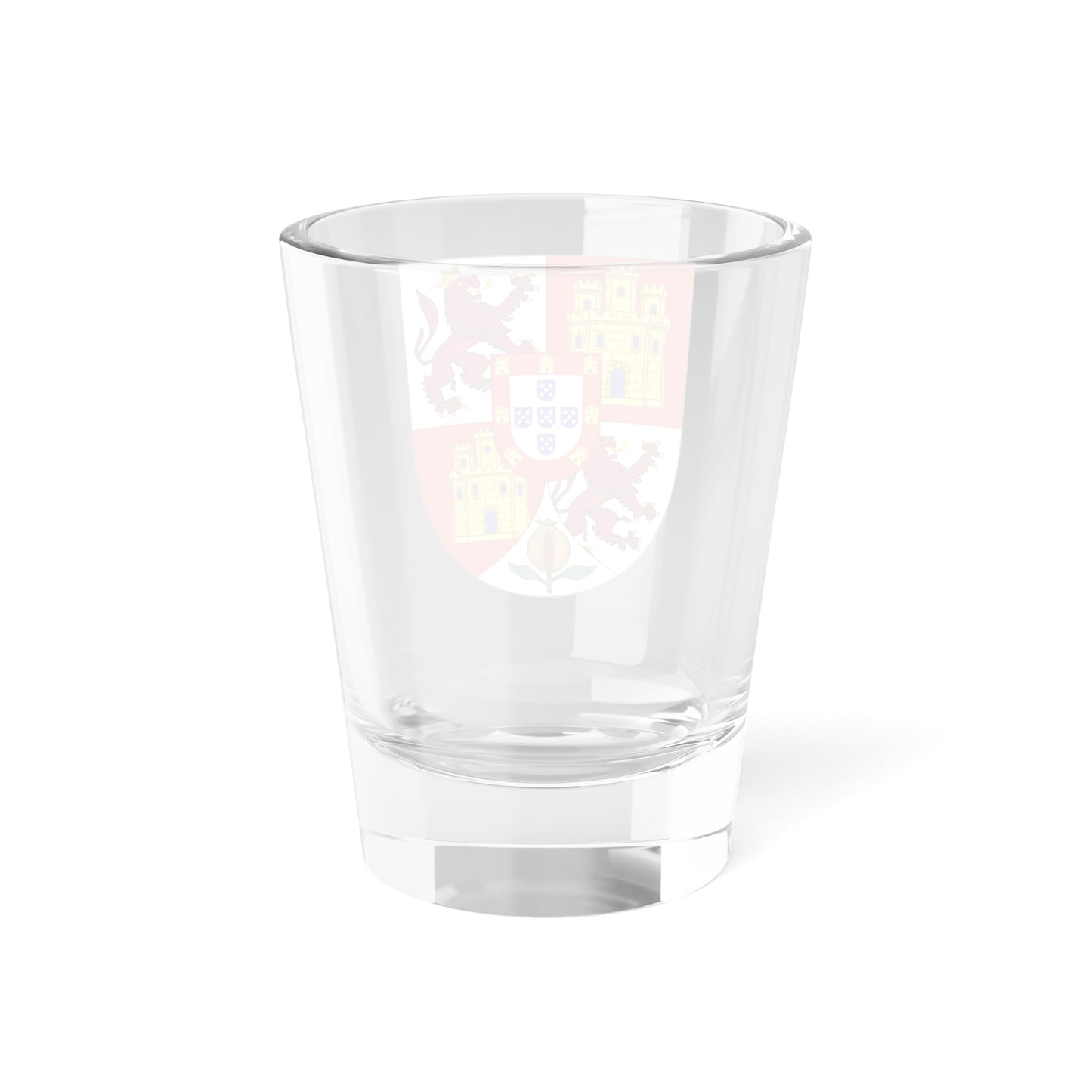 Lesser Royal Arms of Spanish Monarch Portuguese Inescutcheon (Spain) (Coat of Arms) Shot Glass 1.5oz
