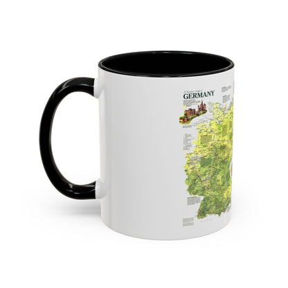 Germany - A Traveller's Map (1991) (Map) Accent Coffee Mug