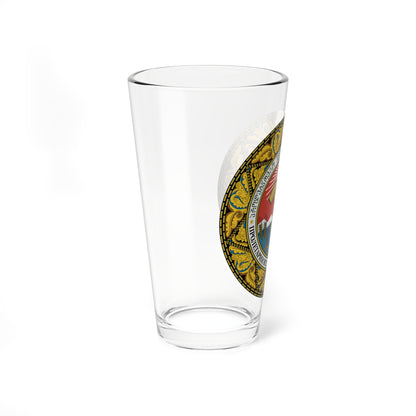 Emblem of the Adjar ASSR (Georgia) (Coat of Arms) Pint Glass 16oz