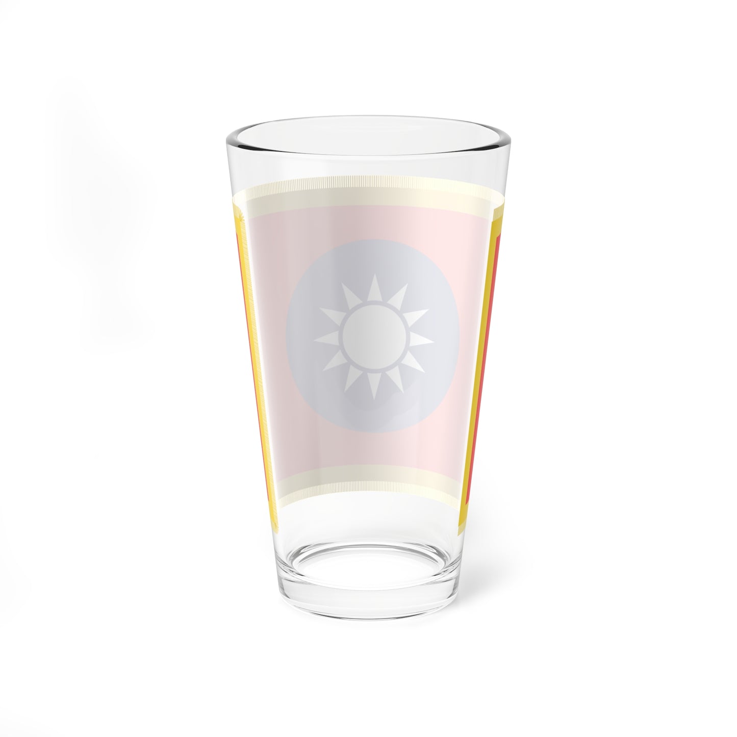 Commander-in-Chief Flag of the Republic of China fringed (China) Pint Glass 16oz
