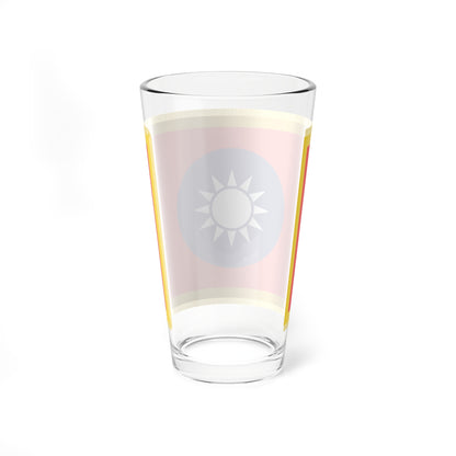 Commander-in-Chief Flag of the Republic of China fringed (China) Pint Glass 16oz