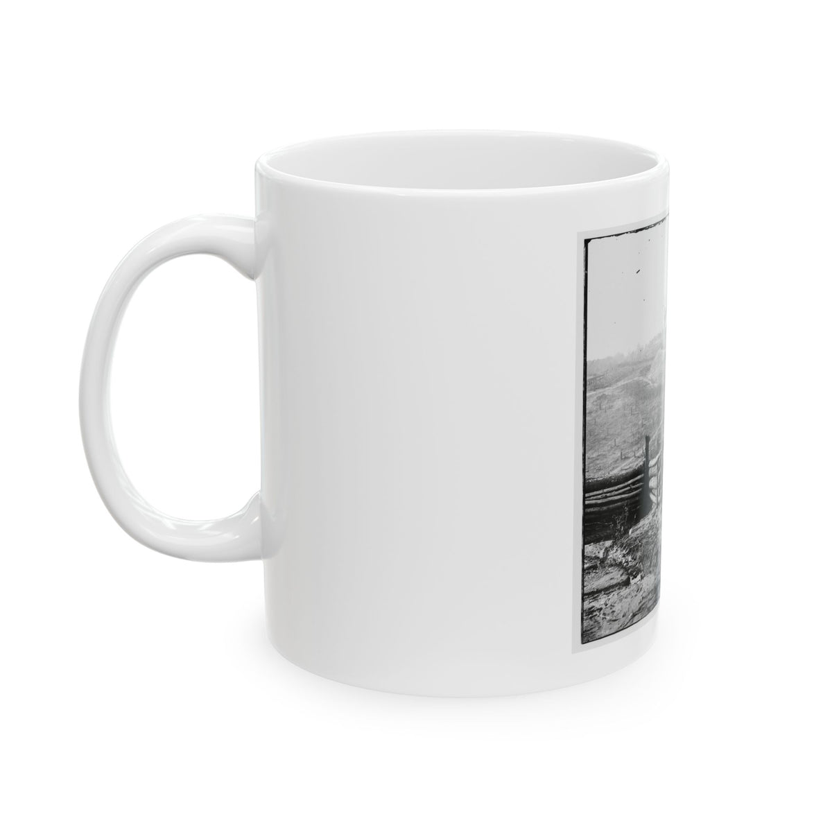 Bermuda Hundred, Va. Federal Earthworks On Left Of The Line, Near Point Of Rocks (U.S. Civil War) White Coffee Mug