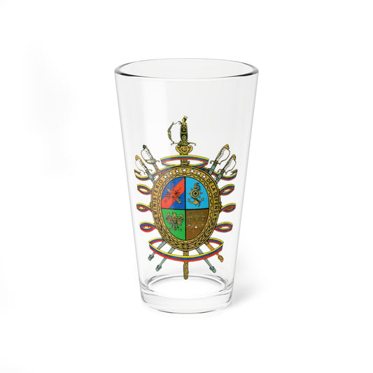 Seal of the Ministry of Defense of Venezuela (Venezuela) (Coat of Arms) Pint Glass 16oz
