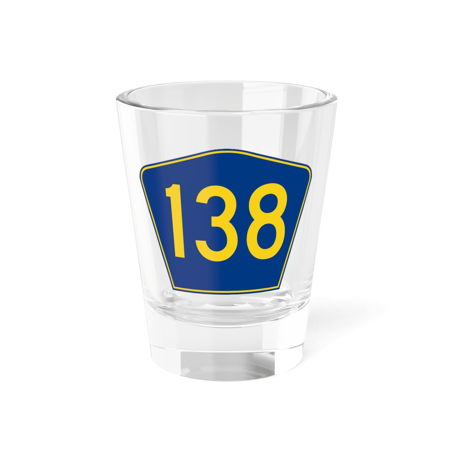 PR secondary 138 (Puerto Rico) (Road Sign) Shot Glass 1.5oz