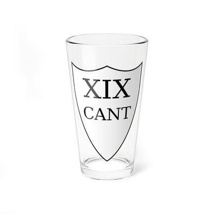 XIX Cantone coa (Switzerland) (Coat of Arms) Pint Glass 16oz