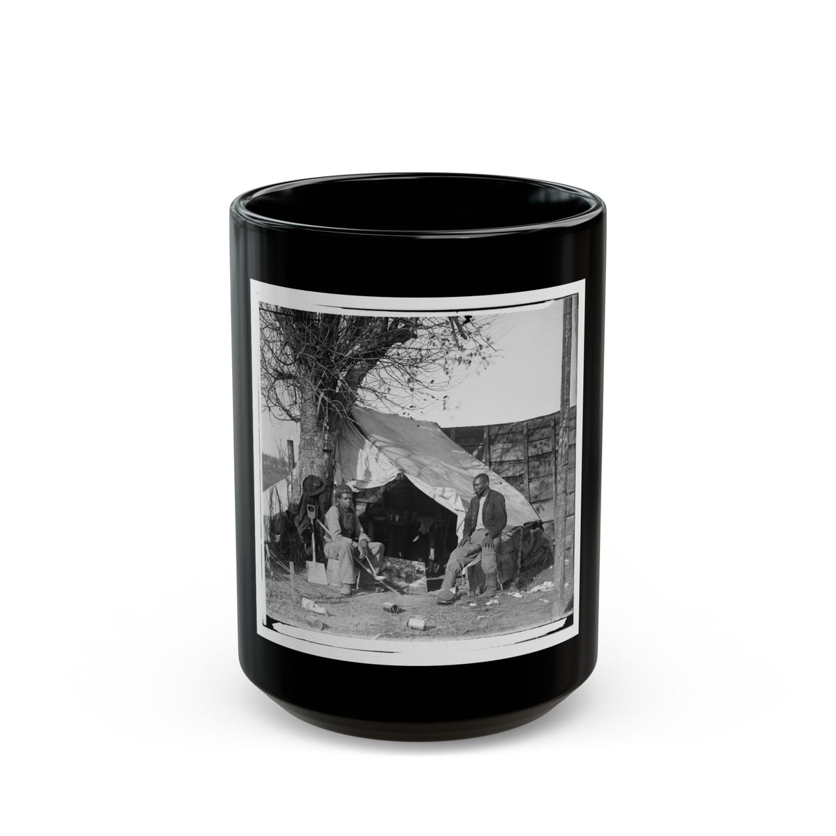 Culpeper, Va.  Contrabands (U.S. Civil War) Black Coffee Mug