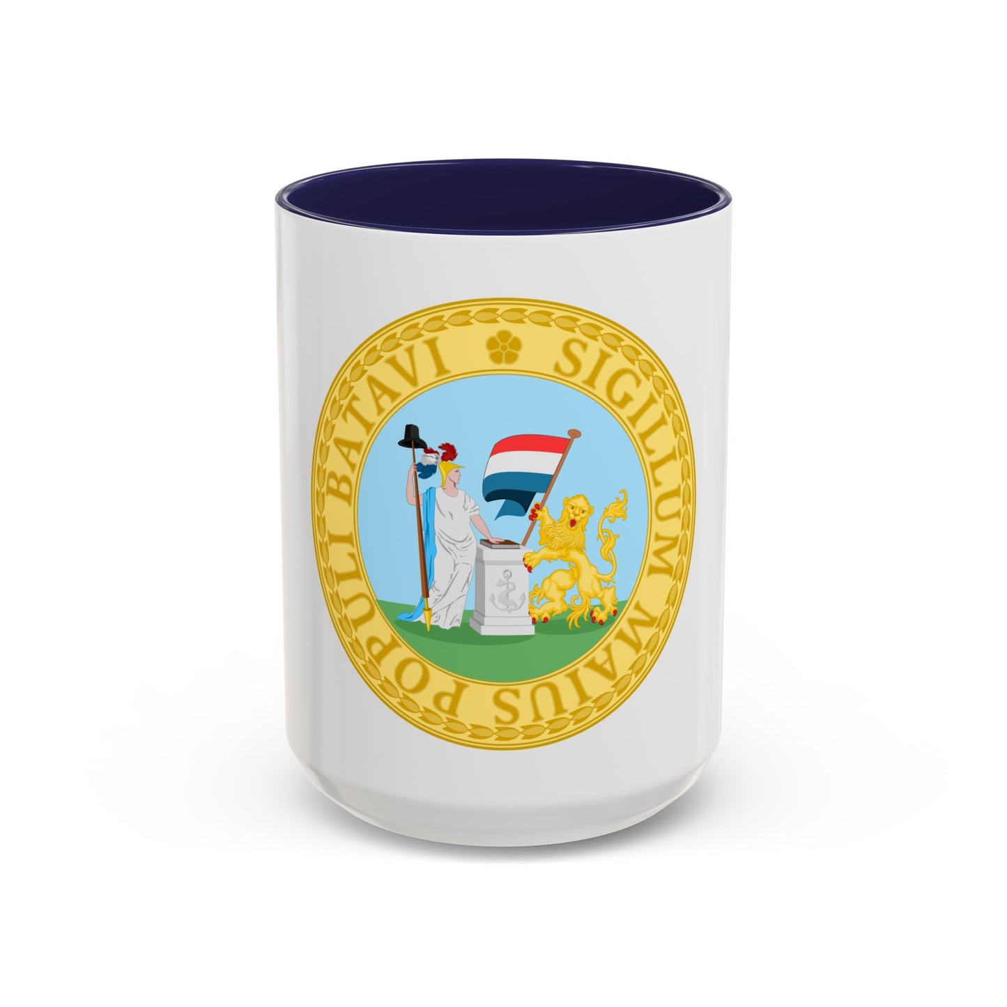 Great Seal of the Batavian Republic (1796) - Accent Coffee Mug