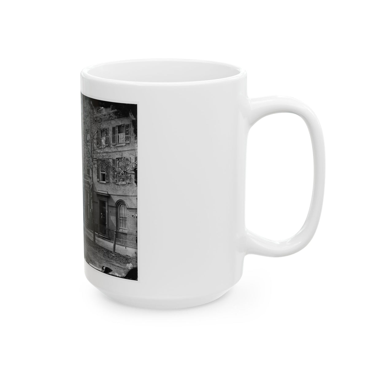 Washington, D.C. Central Office Of The Sanitary Commission, 1333 F Street, N.W. (U.S. Civil War) White Coffee Mug