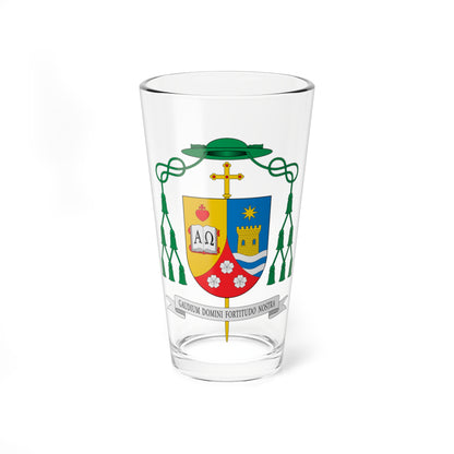 Escudo de Cristóbal Déniz Hernández (Spain) (Coat of Arms) Pint Glass 16oz