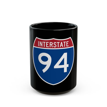 Interstate 94 (U.S. Highways) Black Coffee Mug
