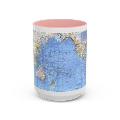 Pacific Ocean (1969) (Map) Accent Coffee Mug